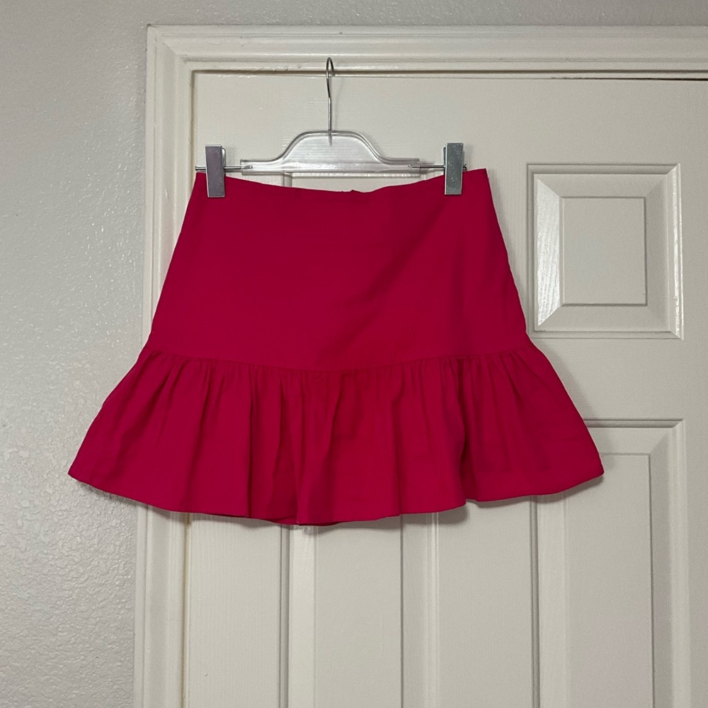 Pink Ruffled Mini Skirt - Picture 2 of 2